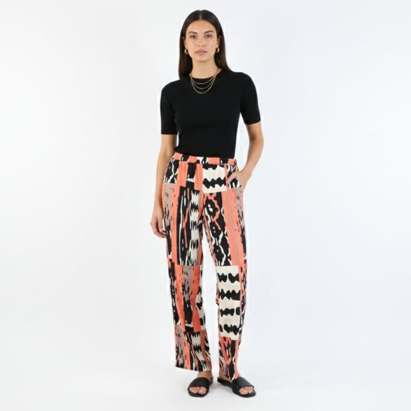 *Inspired Style Straight Leg Patterned Pant - Picture 1 of 7